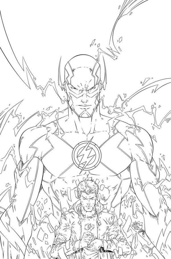 The flash coloring pages pdf to print