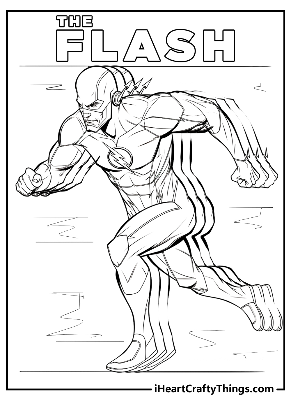 Printable the flash coloring pages updated