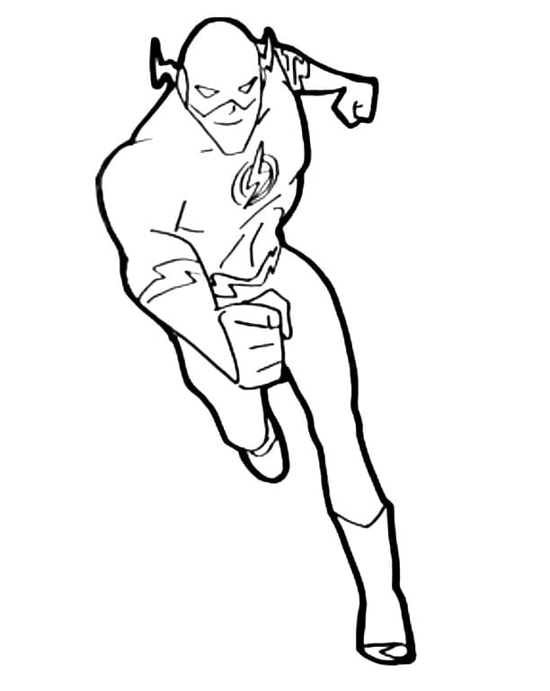 The flash coloring pages