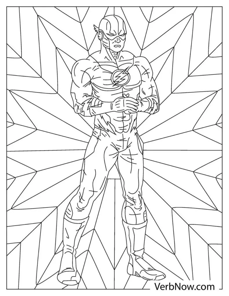 Free flash coloring pages book for download printable pdf