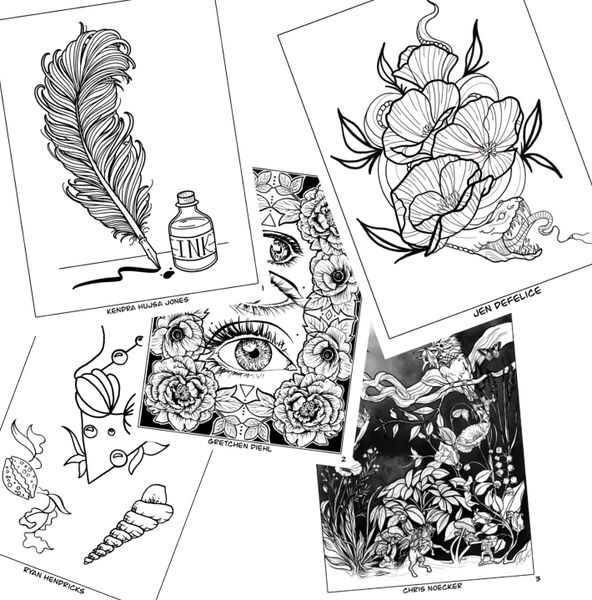 Kingfisher collective downloadable digital coloring book