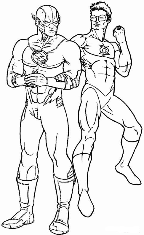 Flash coloring pages