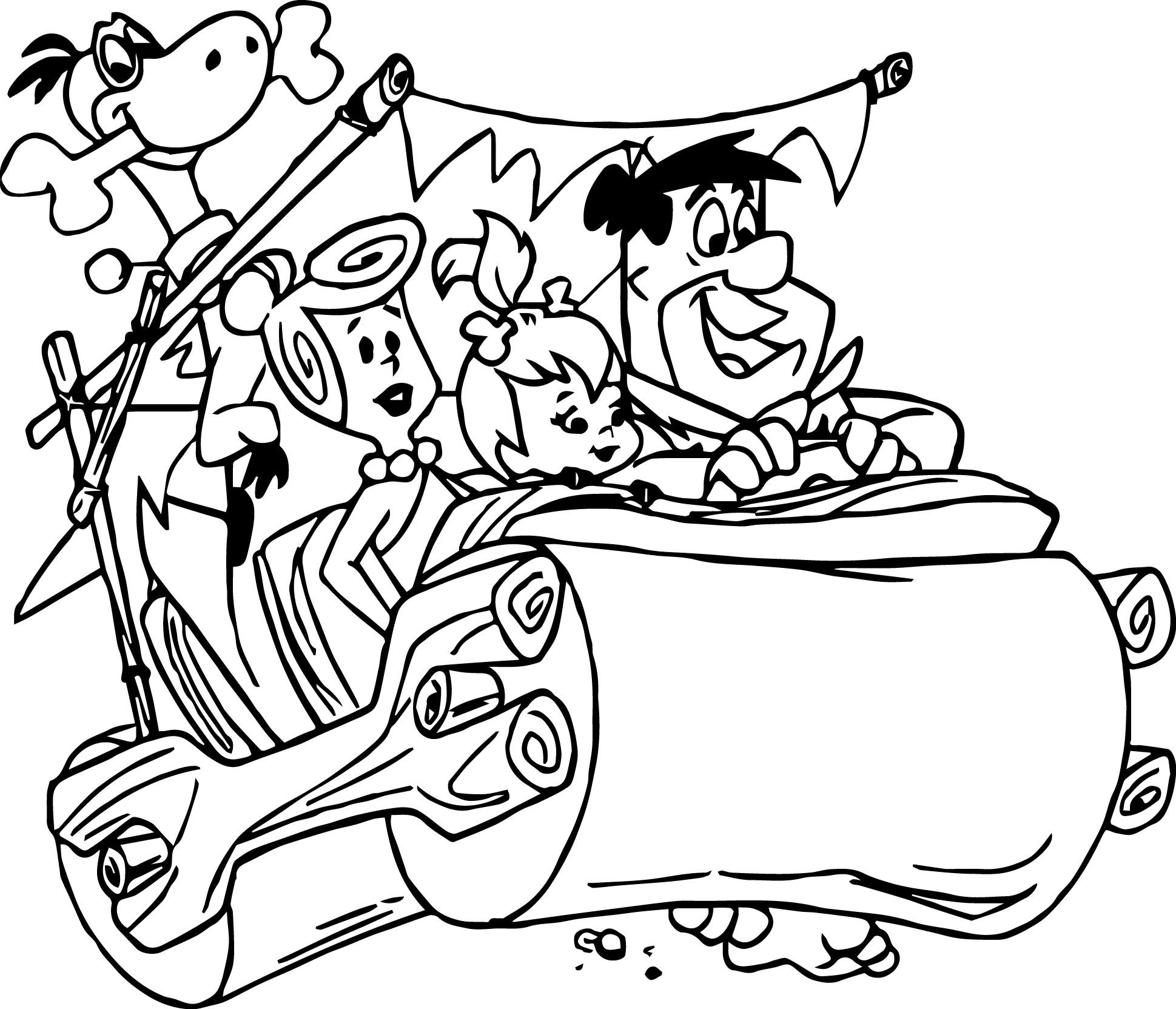 The flintstones coloring pages