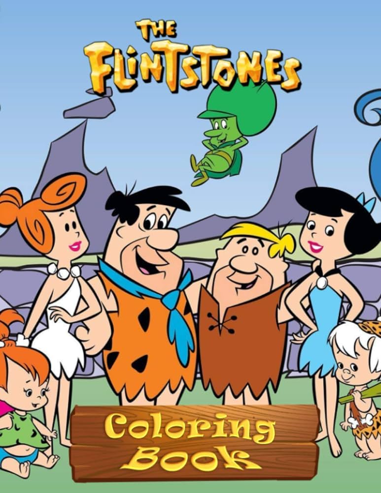 The flintstones coloring book coloring pages the flintstones