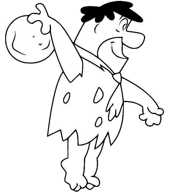 Flintstones coloring pages printable for free download