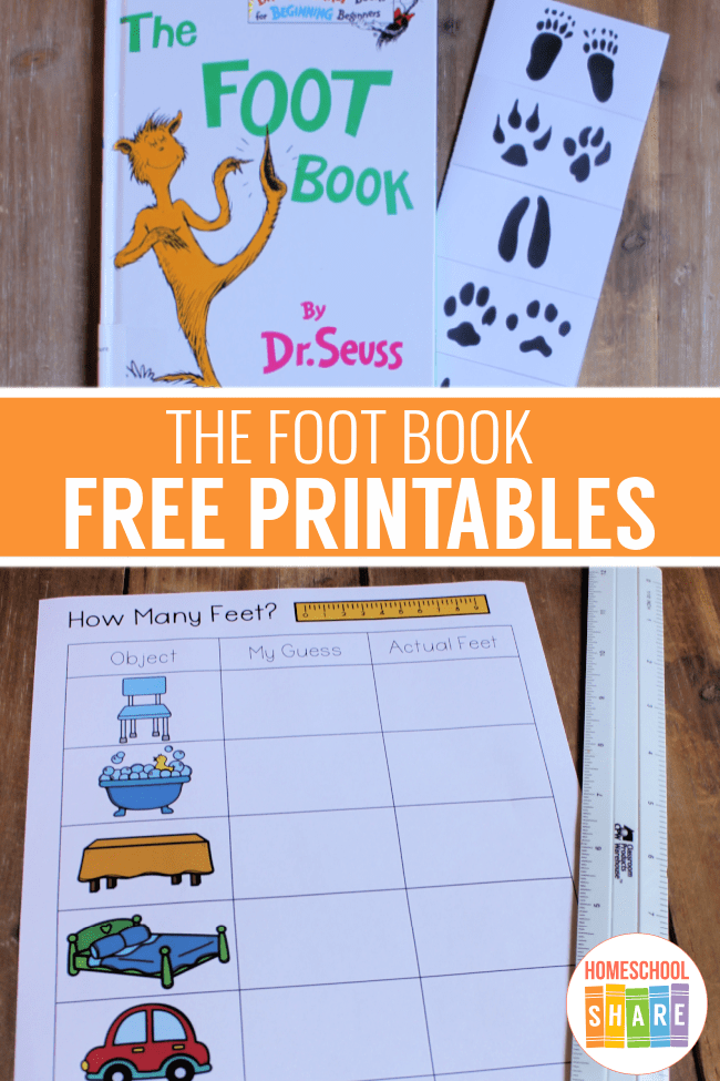 The foot book printables and activities