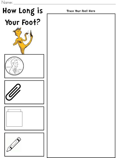 Colors and kindergarten the foot book activity freebie dr seuss preschool activities dr seuss math seuss classroom