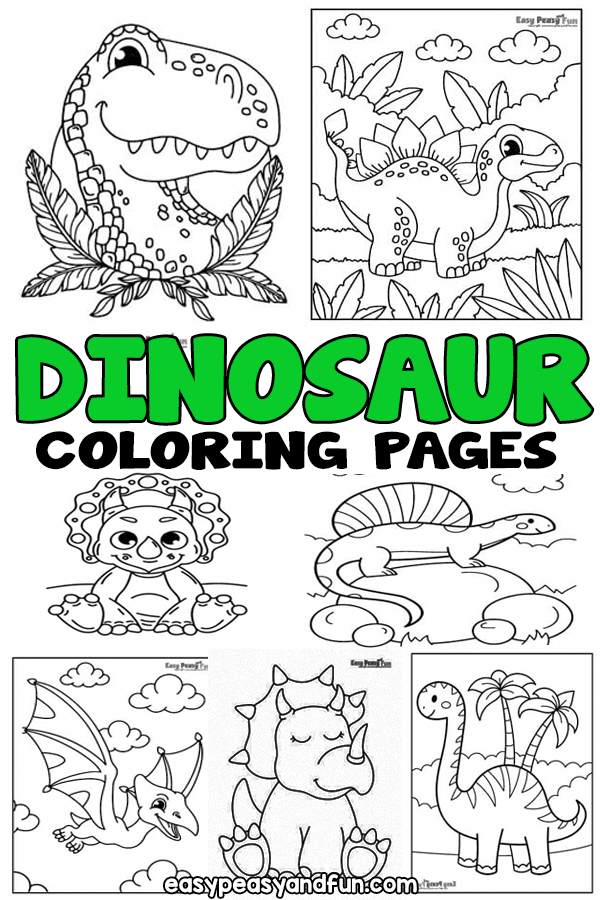 Dinosaur coloring pages