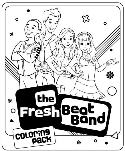 Fresh beat band coloring pages nickjr super coloring pages coloring pages kids shows