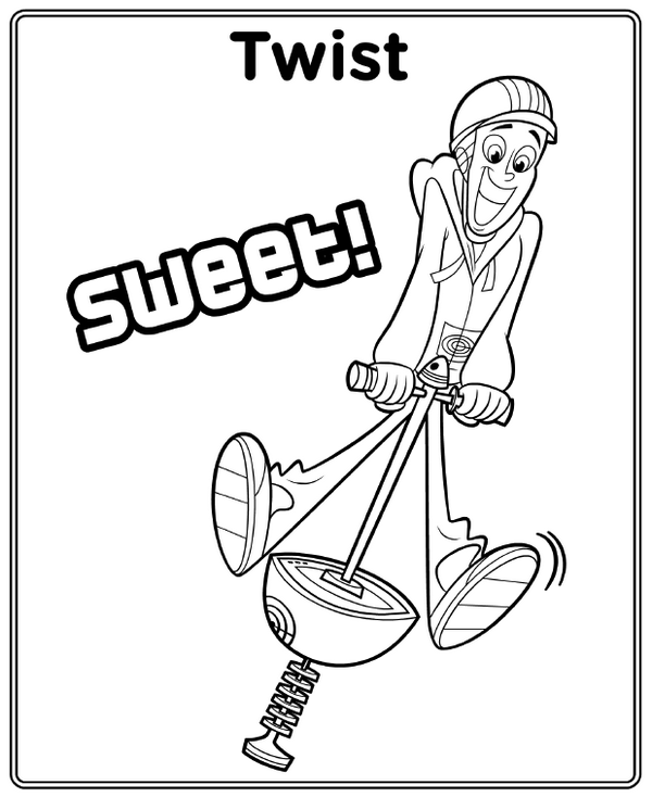 Twist from fresh beat band of spies coloring pages coloring pages nick jr coloring pages monster coloring pages