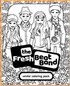 Fun the children fresh beat band winter coloring pack free