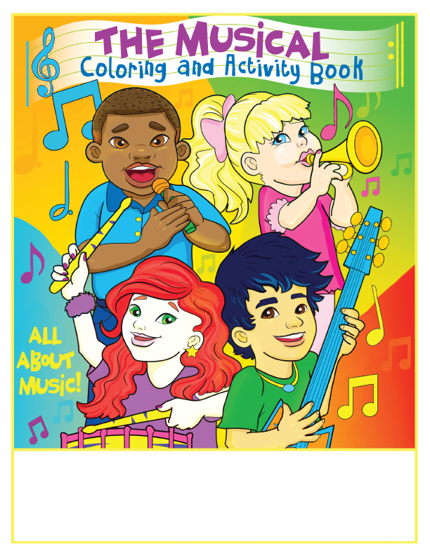 Music imprint coloring book