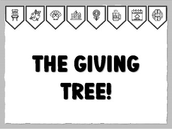 The givg tree thanksgivg bullet board kit november ready to prt thank worksheet by swati sharma