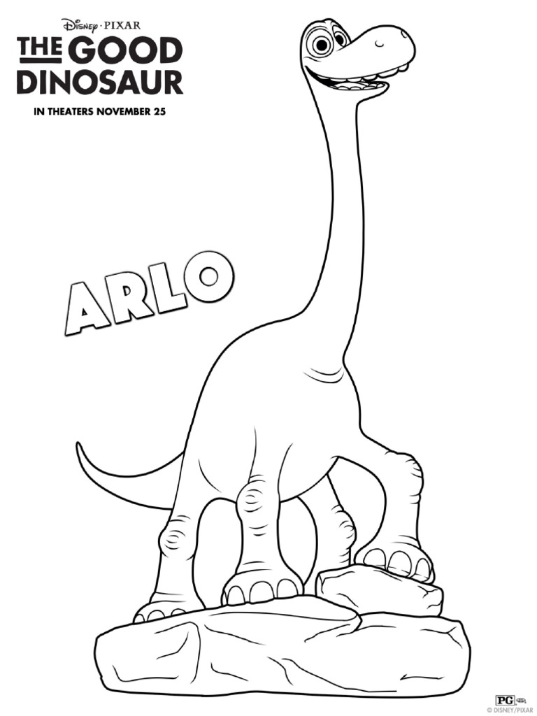 The good dinosaur coloring pages pdf