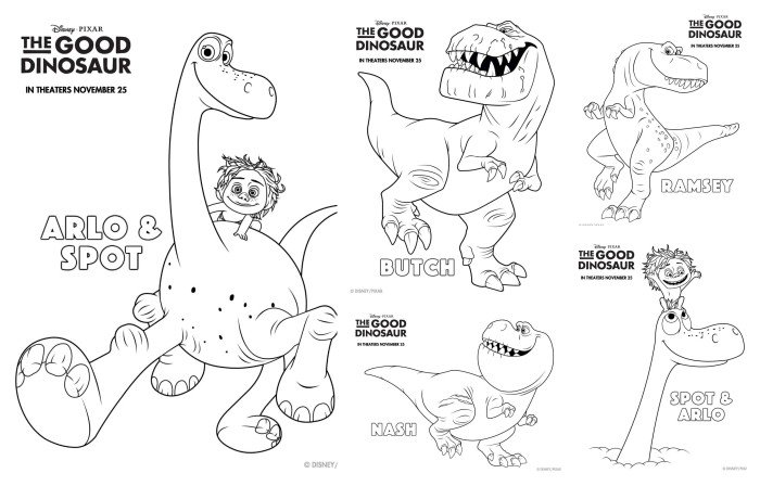 The good dinosaur coloring pages and activity sheets gooddino gooddinoevent