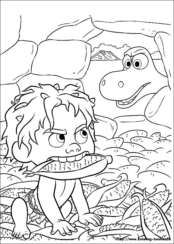 The good dinosaur coloring picture