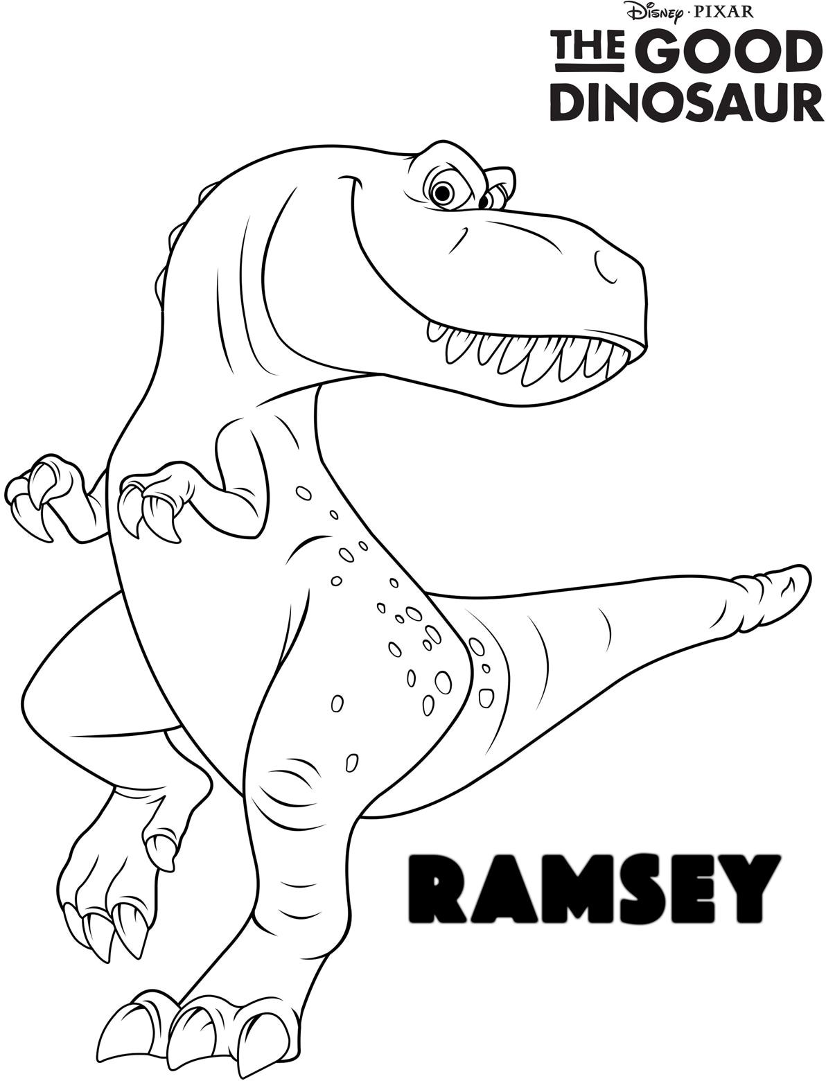 Free coloring pages and activities from the good dinosaur