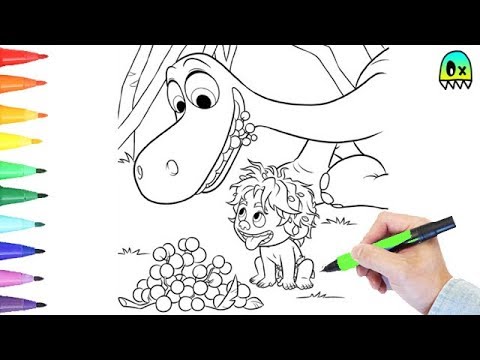 Coloring pages the good dinosaur i fun colouring videos for kids