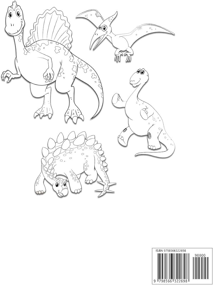 Dinosaur coloring book for kids ages