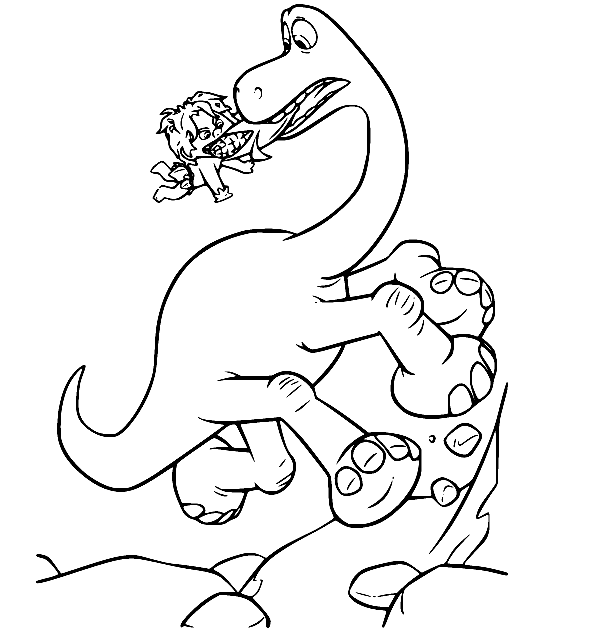 The good dinosaur coloring pages printable for free download