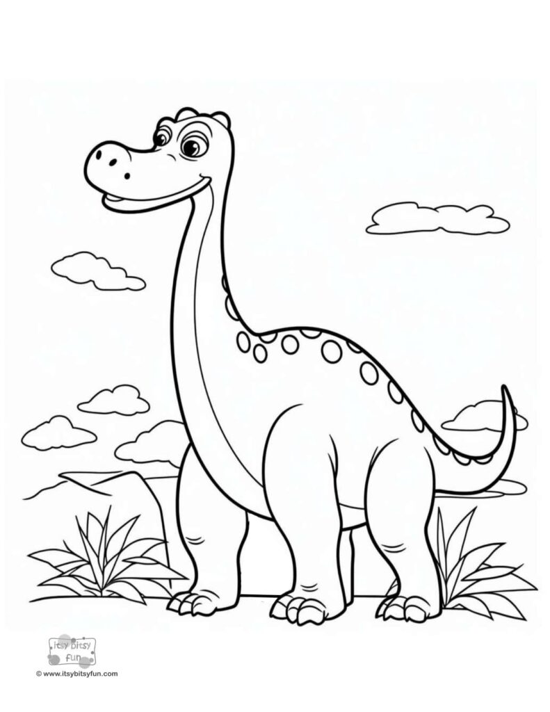 Free printable dinosaur coloring pages