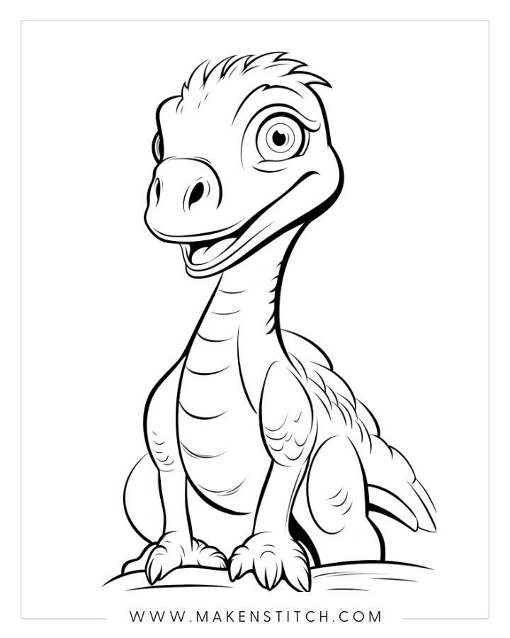 Coloring pages dinosaur theme for kids and adults