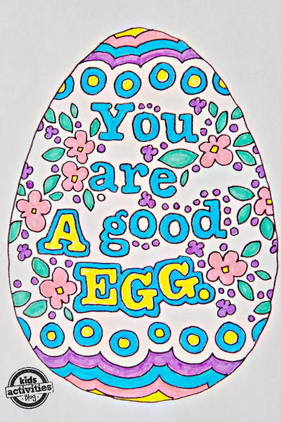 Easter egg coloring pages