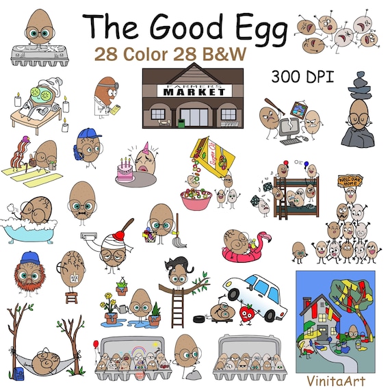 The good egg story book clip art printable digital download teacher resources digital stamps