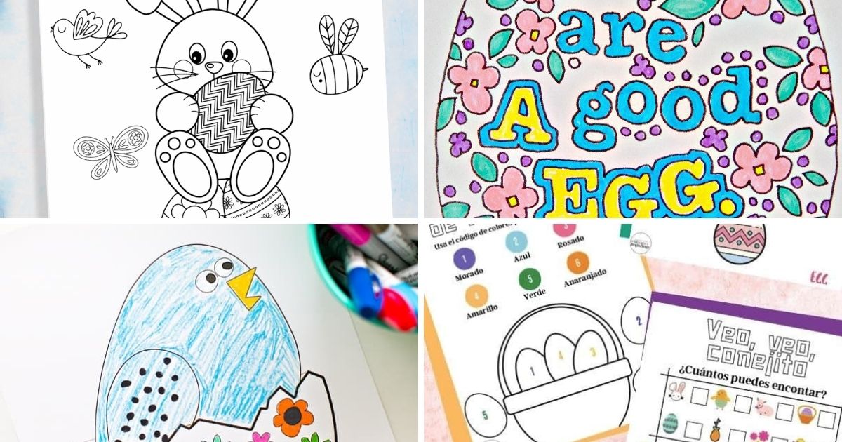 Easter coloring pages and free printables