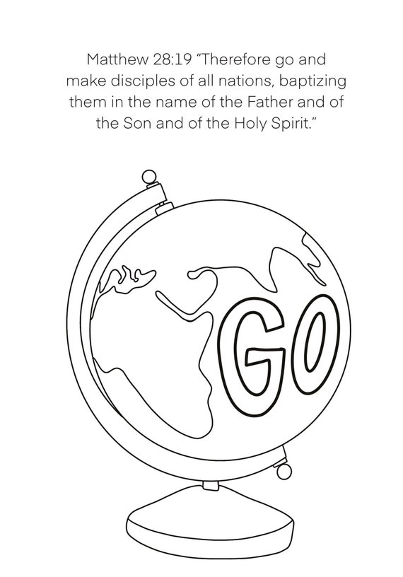 Great mission coloring page