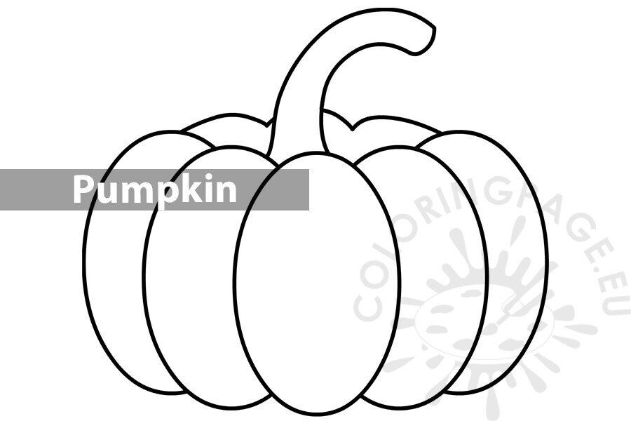 Big pumpkin coloring page