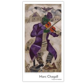 Marc chagall green violinist poster