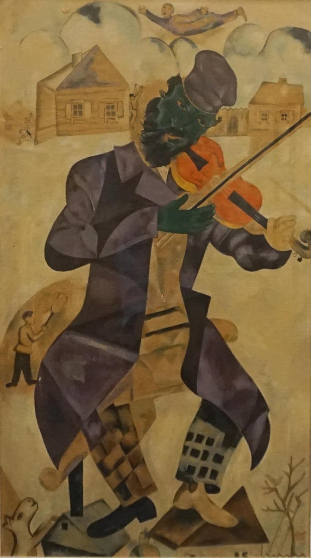 Marc chagall the green violinist