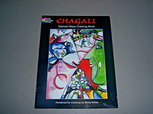 Chagall stained glass coloring book