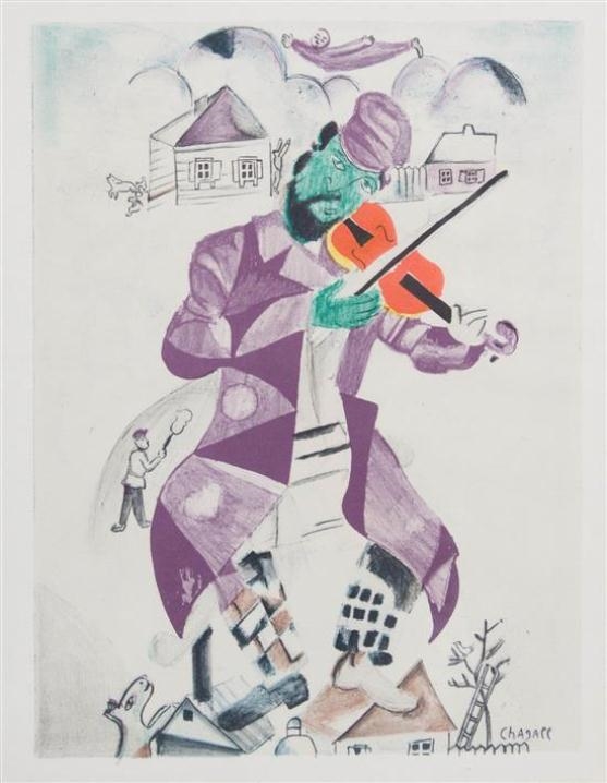 Marc chagall the green violinist