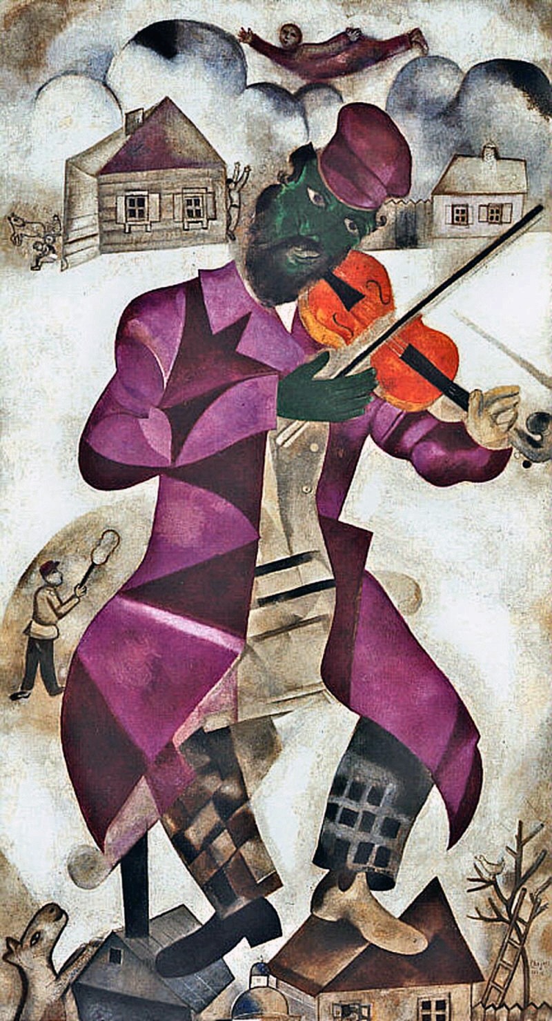 Marc chagall the green violinist