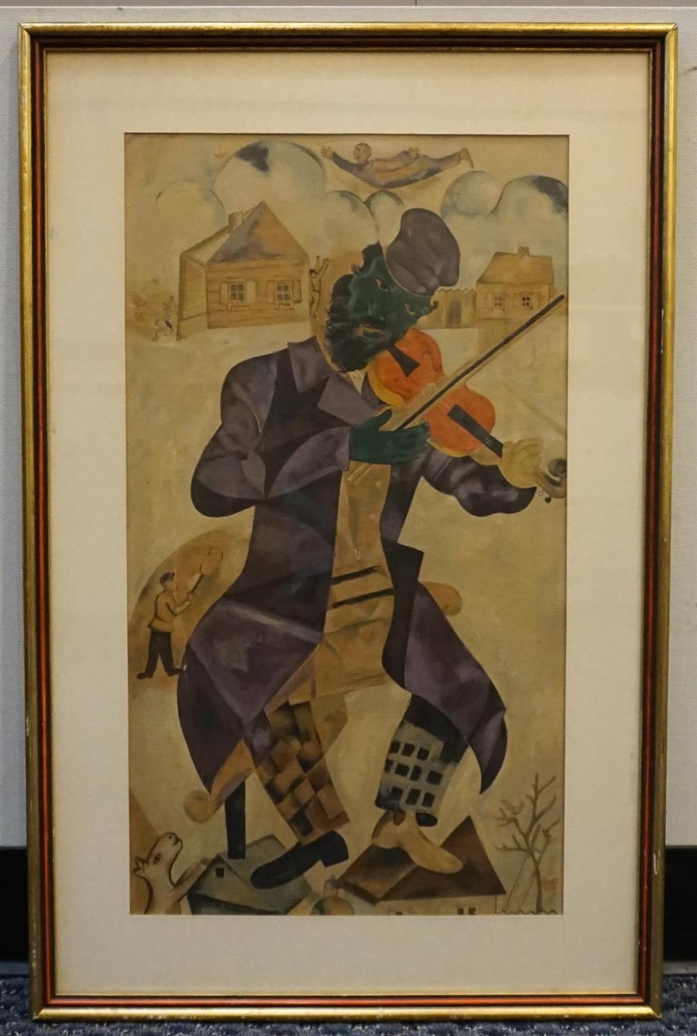 Marc chagall the clown violinist