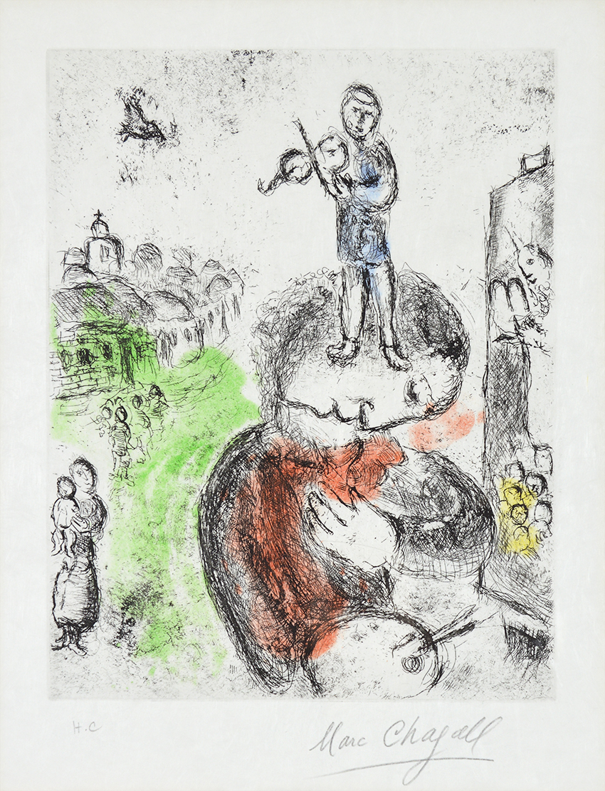 Marc chagall musique music from songes etching s