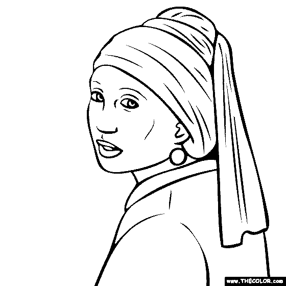 Faous paintings coloring pages