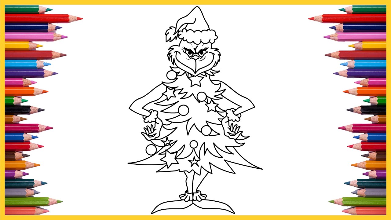 The grinch christas coloring book pages the grinch coloring page