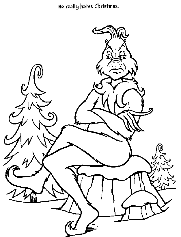 Best christmas the grinch coloring pages for kids