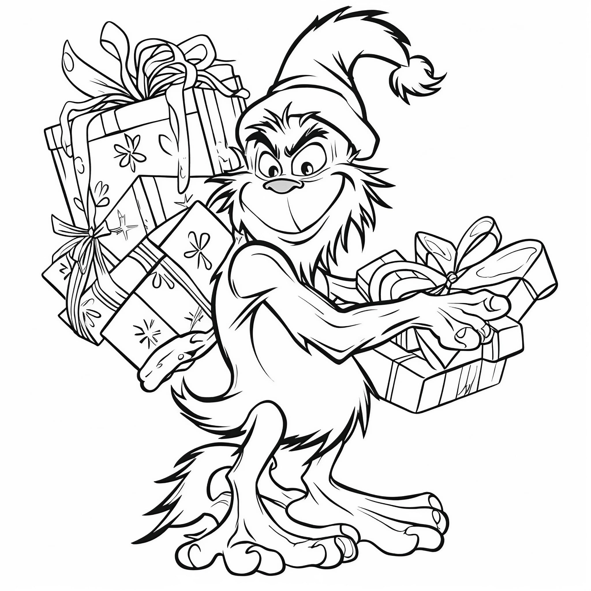 Grinch coloring pages for free printable
