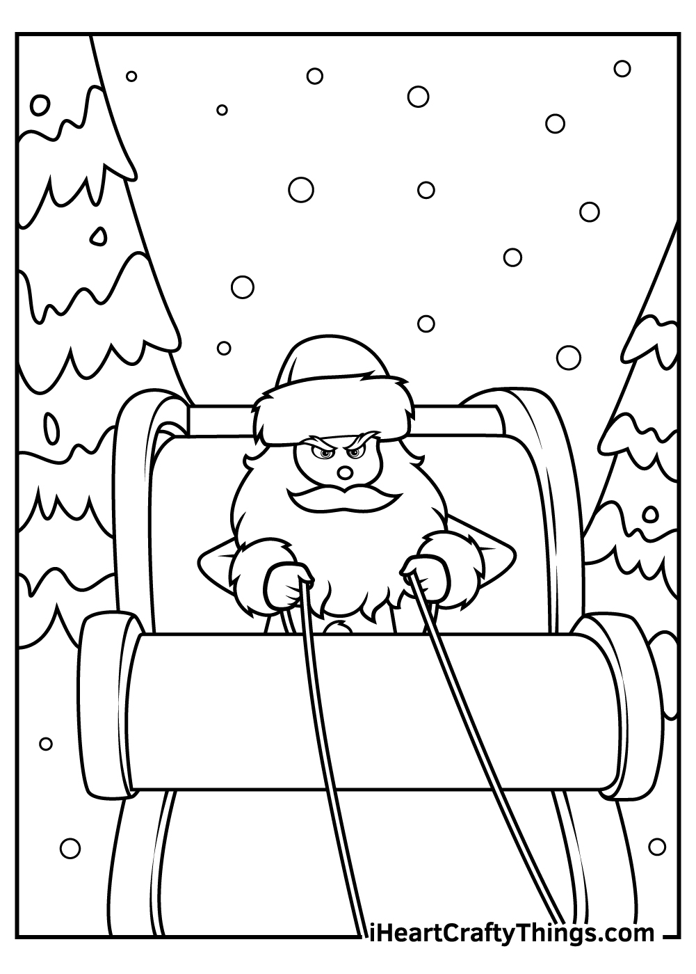 Grinch coloring pages free printables