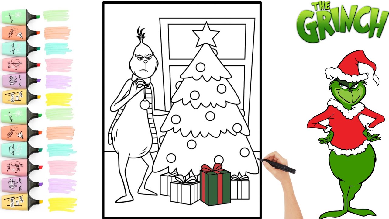 The grinch christas coloring and drawing the grinch christas coloring page coloringpage grinch