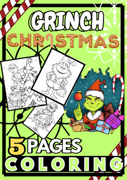 Grinch christmas coloring pages holiday coloring pages no prep
