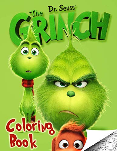 Grinch coloring book exclusive high quality images inpired by dr seuss how grinch stole christmas