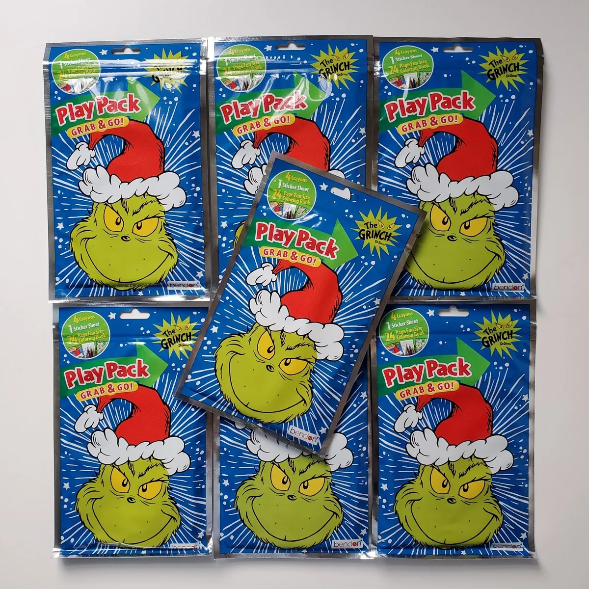 How the grinch stole christmas grab go play pack coloring book set dr seuss