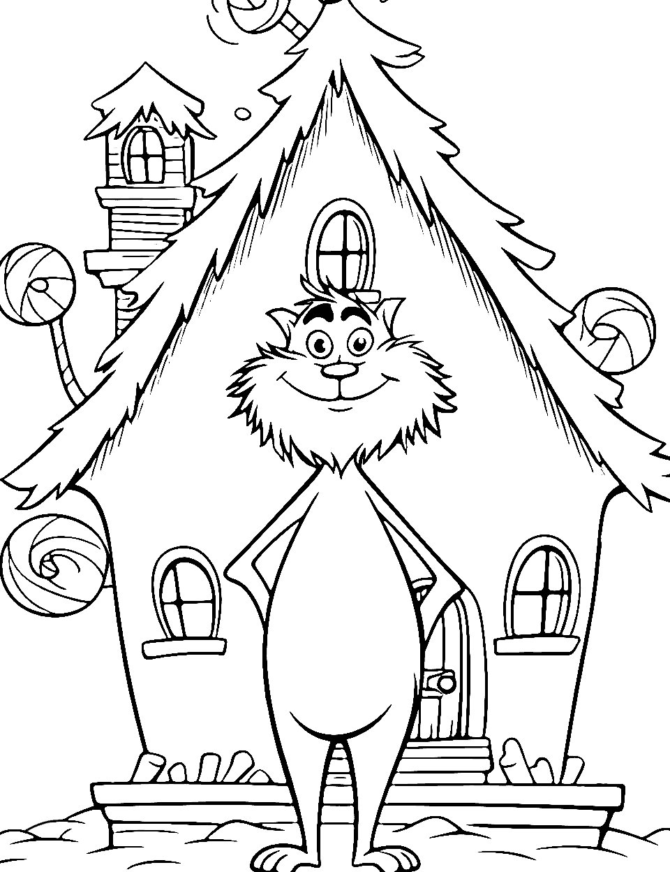 Grinch coloring pages free printable sheets