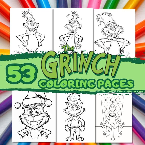 Grinch coloring pages christmas coloring pages kid coloring pages printable coloring pages