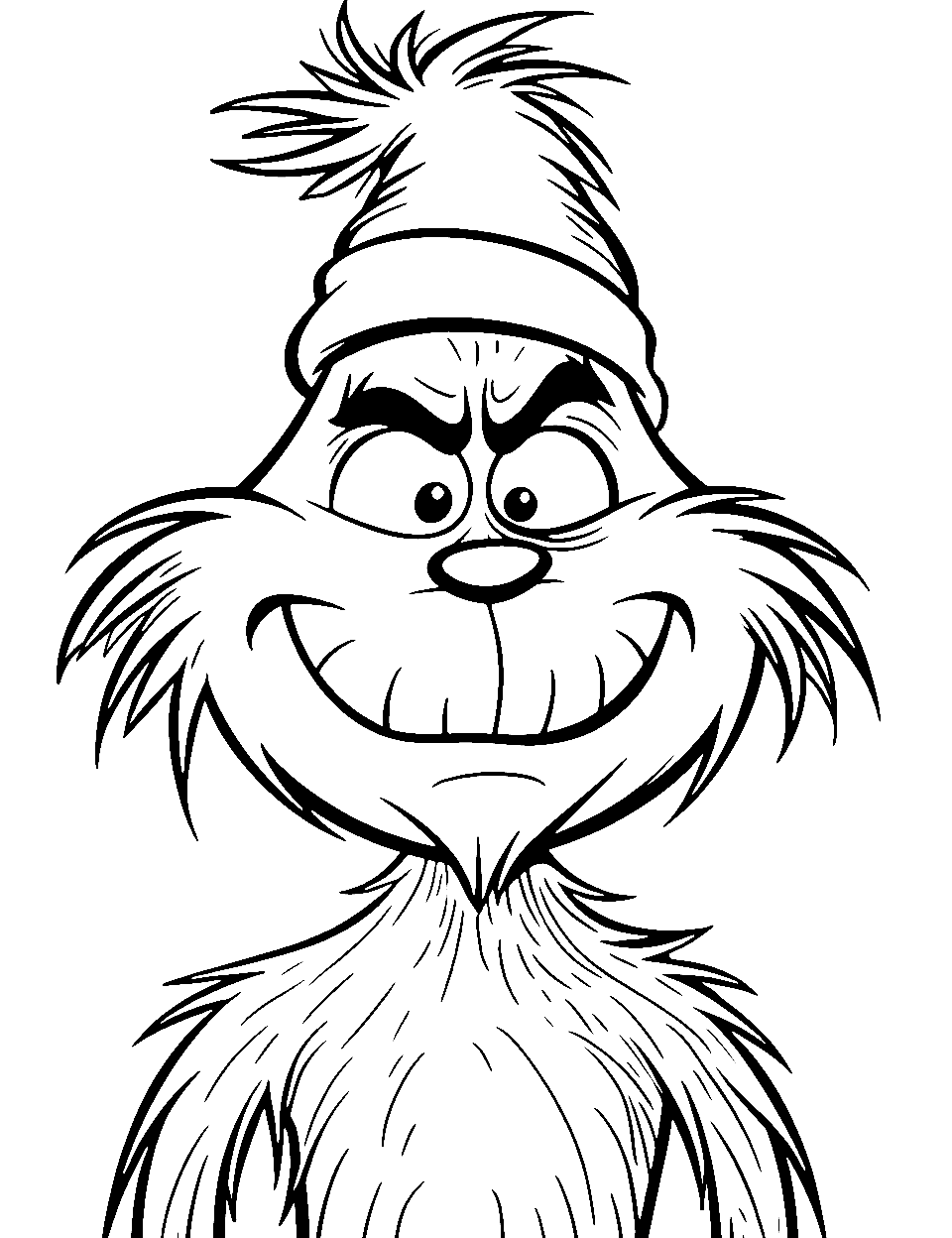 Grinch coloring pages free printable sheets